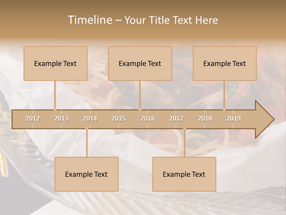 A Plate Of Pasta With Shrimp And Mussels PowerPoint Template