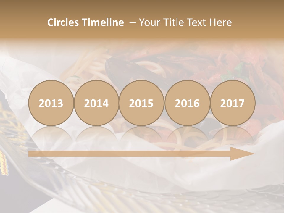 A Plate Of Pasta With Shrimp And Mussels PowerPoint Template