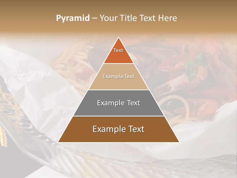 A Plate Of Pasta With Shrimp And Mussels PowerPoint Template