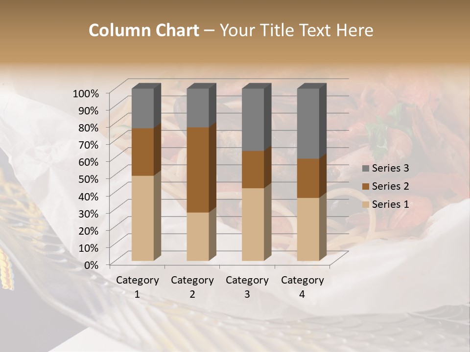 A Plate Of Pasta With Shrimp And Mussels PowerPoint Template