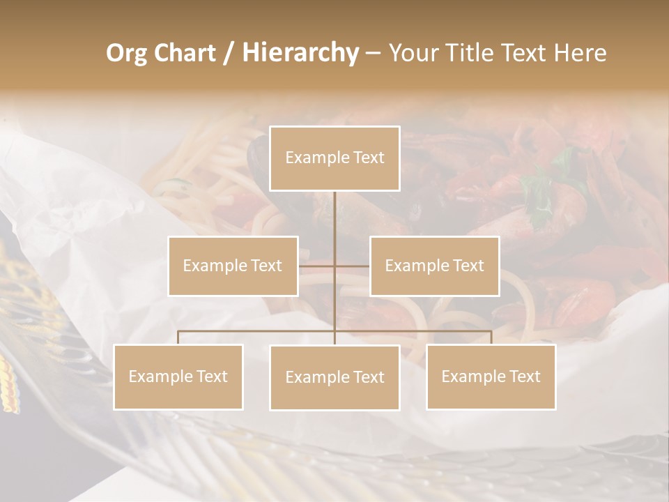 A Plate Of Pasta With Shrimp And Mussels PowerPoint Template