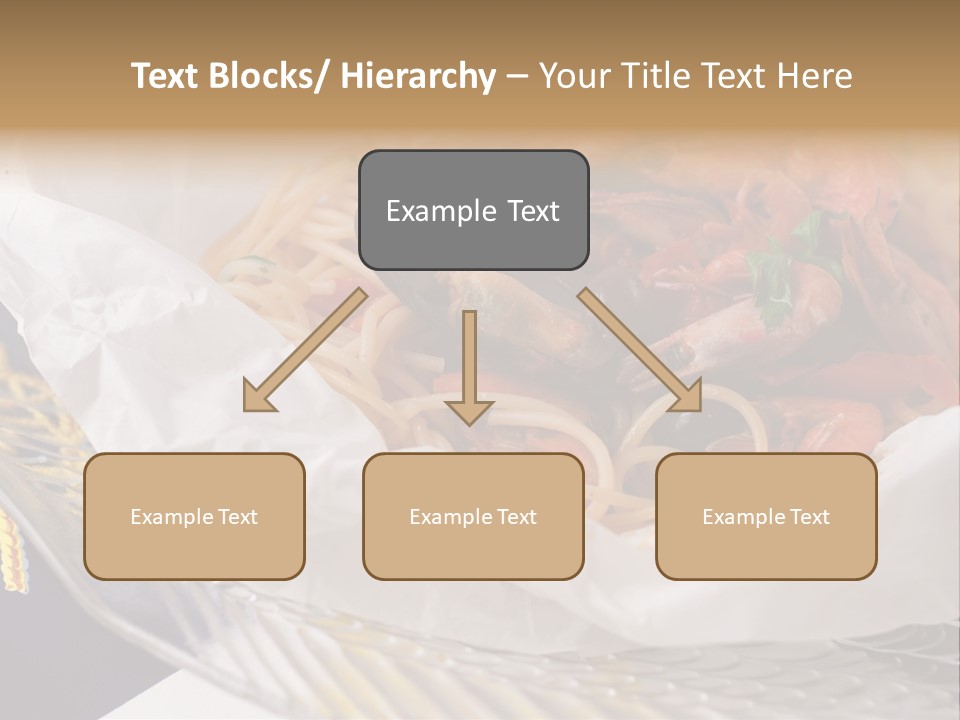 A Plate Of Pasta With Shrimp And Mussels PowerPoint Template