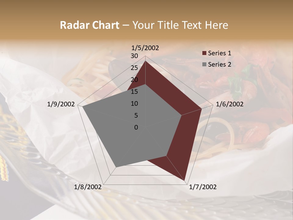 A Plate Of Pasta With Shrimp And Mussels PowerPoint Template