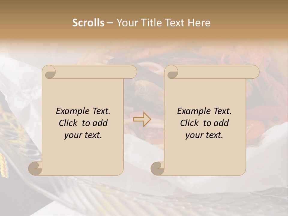A Plate Of Pasta With Shrimp And Mussels PowerPoint Template