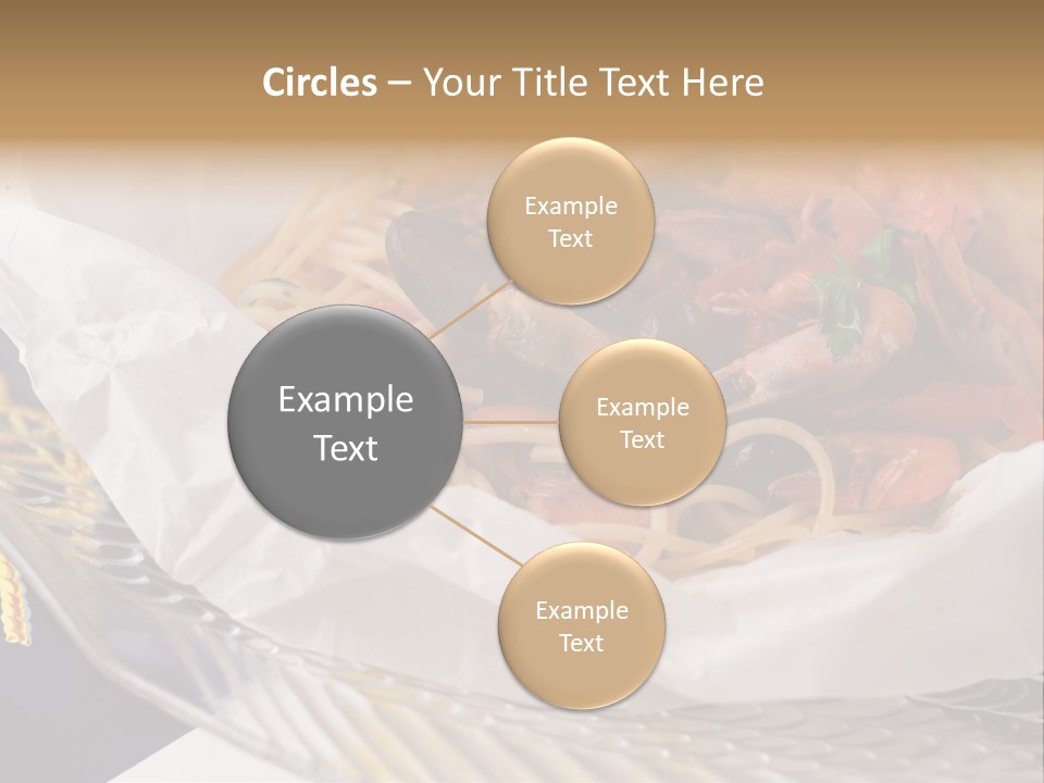 A Plate Of Pasta With Shrimp And Mussels PowerPoint Template