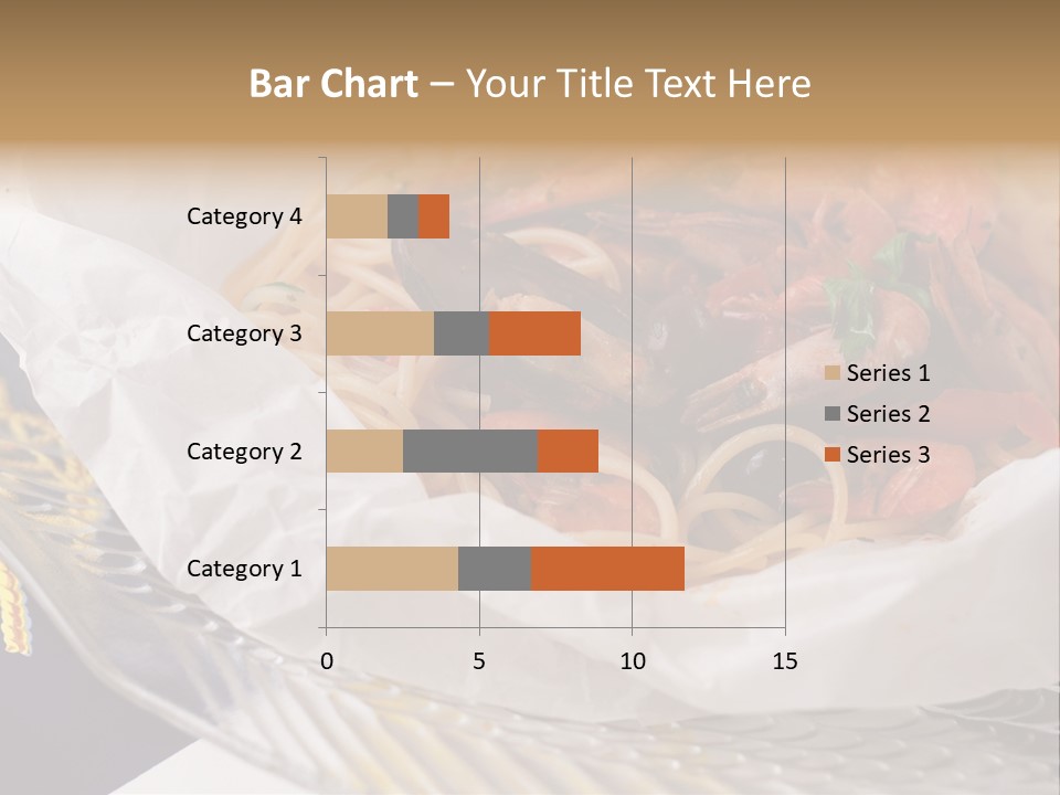 A Plate Of Pasta With Shrimp And Mussels PowerPoint Template