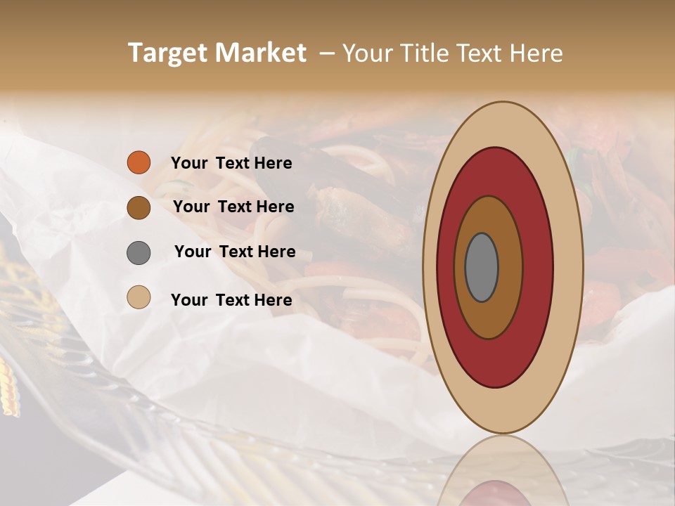 A Plate Of Pasta With Shrimp And Mussels PowerPoint Template