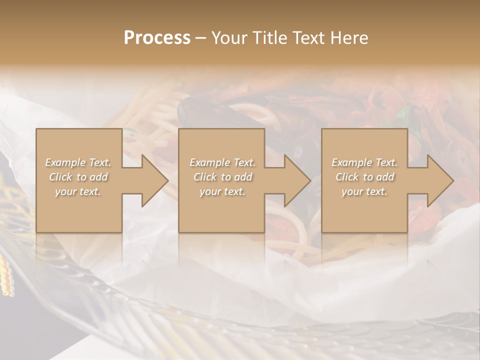 A Plate Of Pasta With Shrimp And Mussels PowerPoint Template