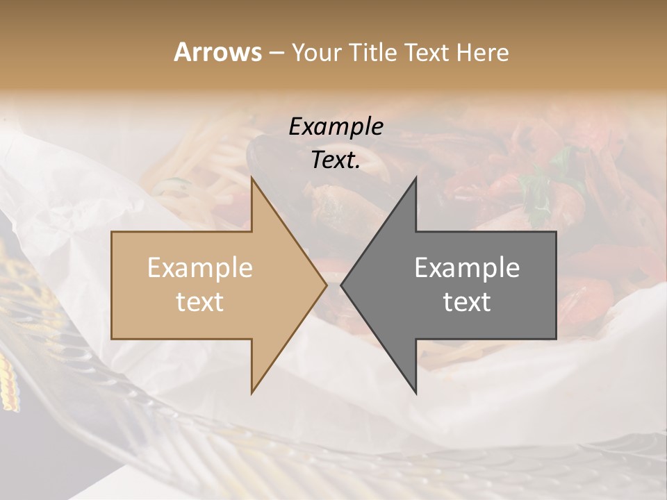 A Plate Of Pasta With Shrimp And Mussels PowerPoint Template