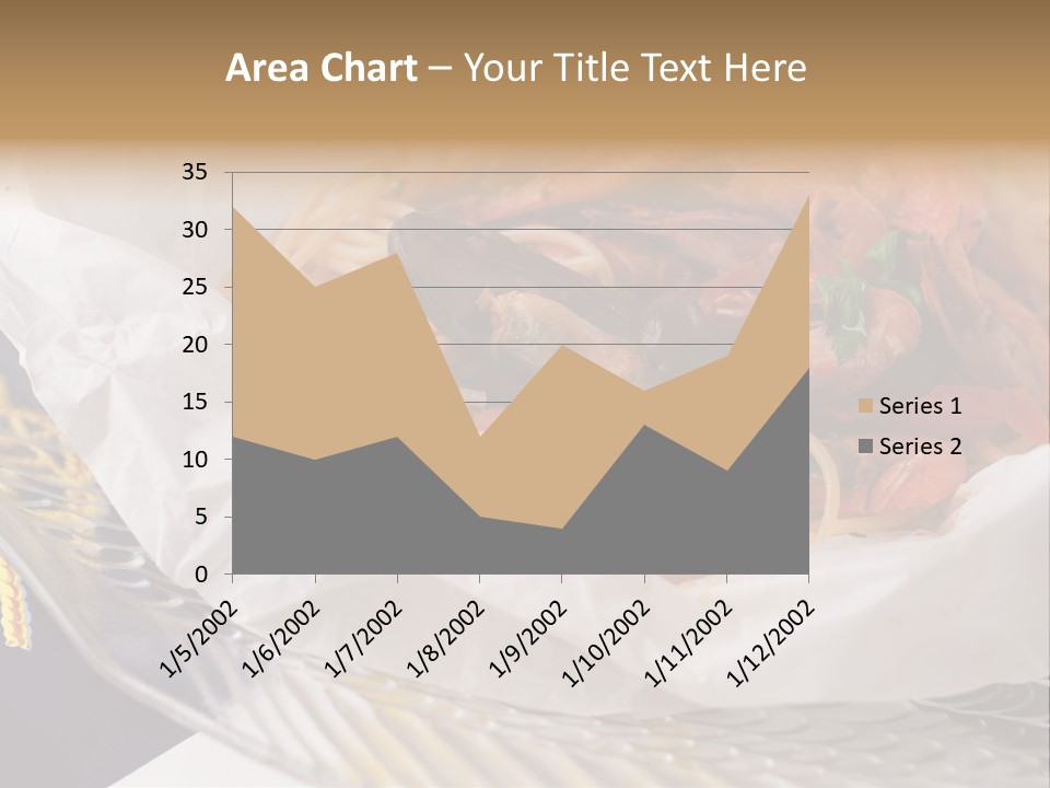 A Plate Of Pasta With Shrimp And Mussels PowerPoint Template