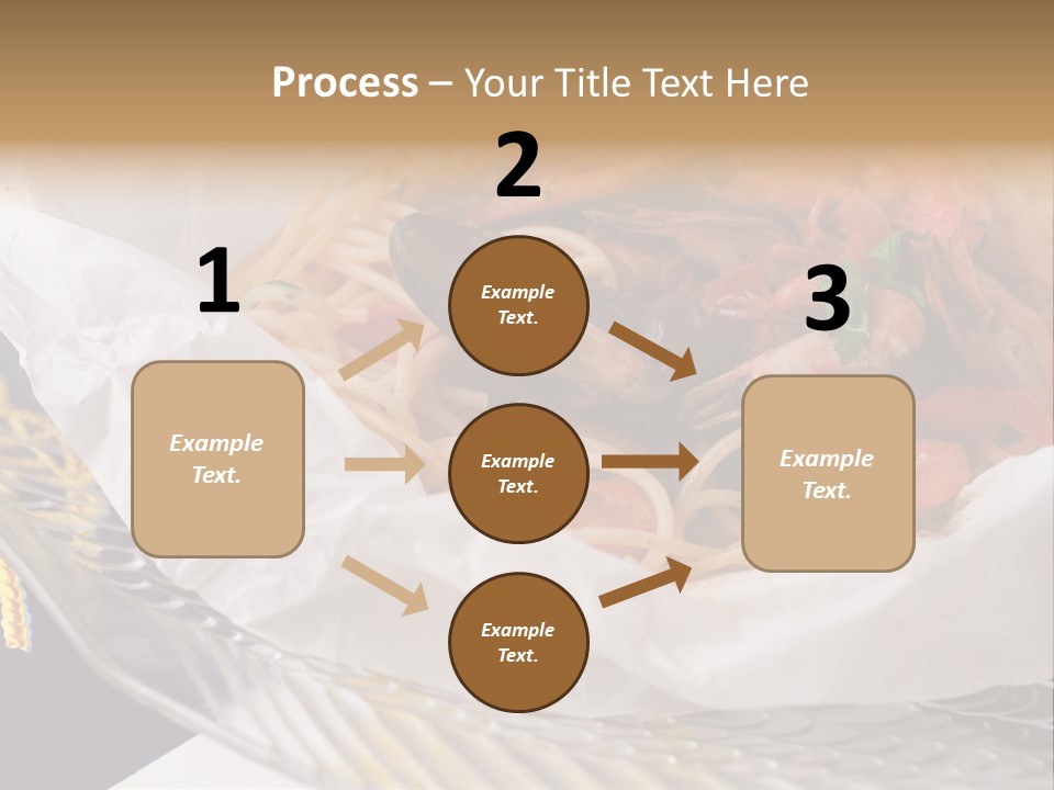 A Plate Of Pasta With Shrimp And Mussels PowerPoint Template