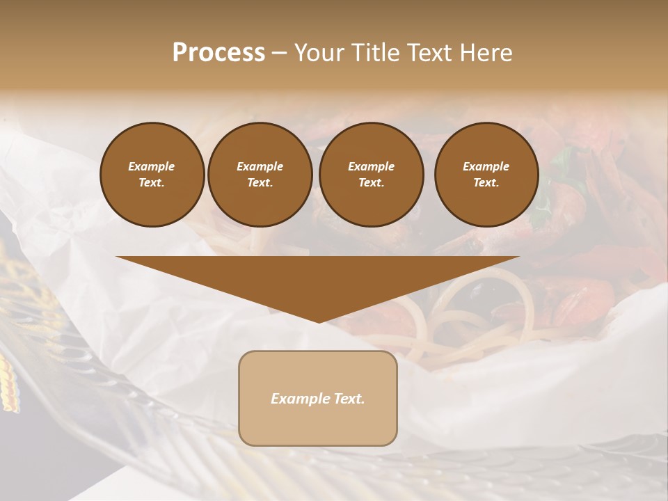 A Plate Of Pasta With Shrimp And Mussels PowerPoint Template