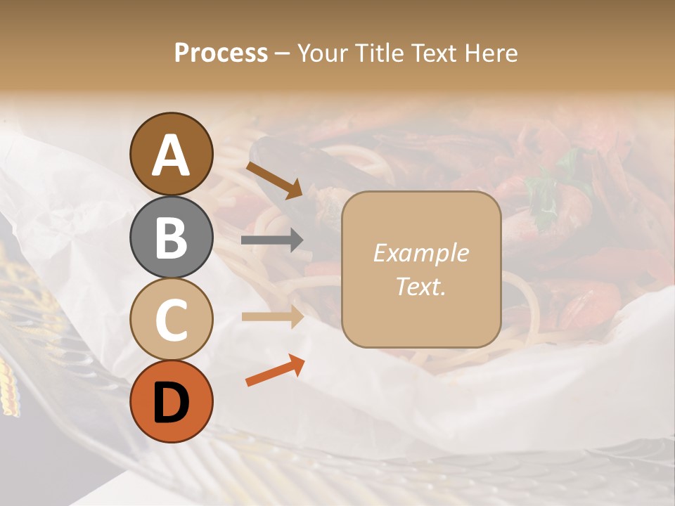 A Plate Of Pasta With Shrimp And Mussels PowerPoint Template