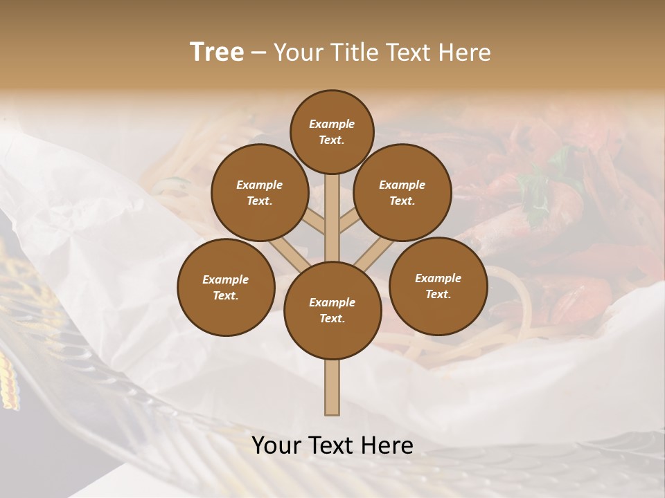 A Plate Of Pasta With Shrimp And Mussels PowerPoint Template