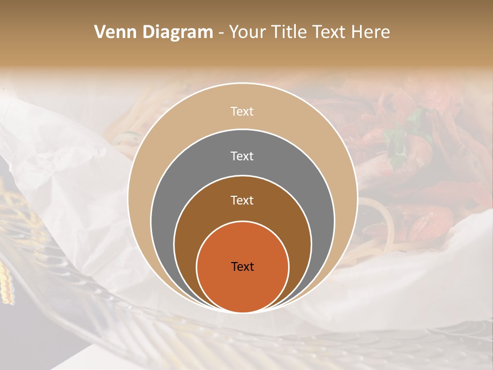 A Plate Of Pasta With Shrimp And Mussels PowerPoint Template