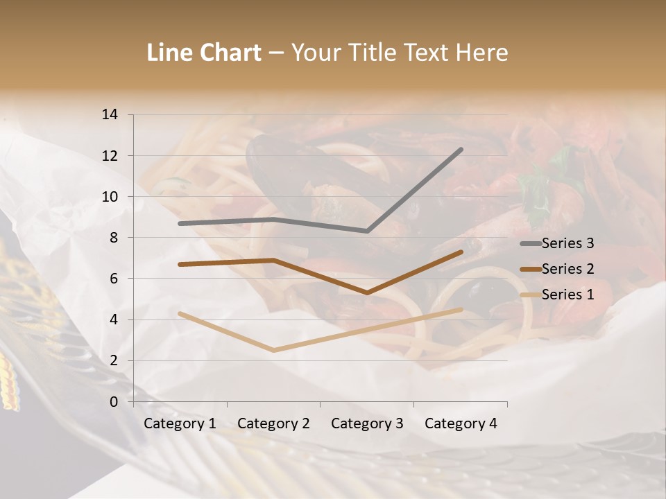 A Plate Of Pasta With Shrimp And Mussels PowerPoint Template