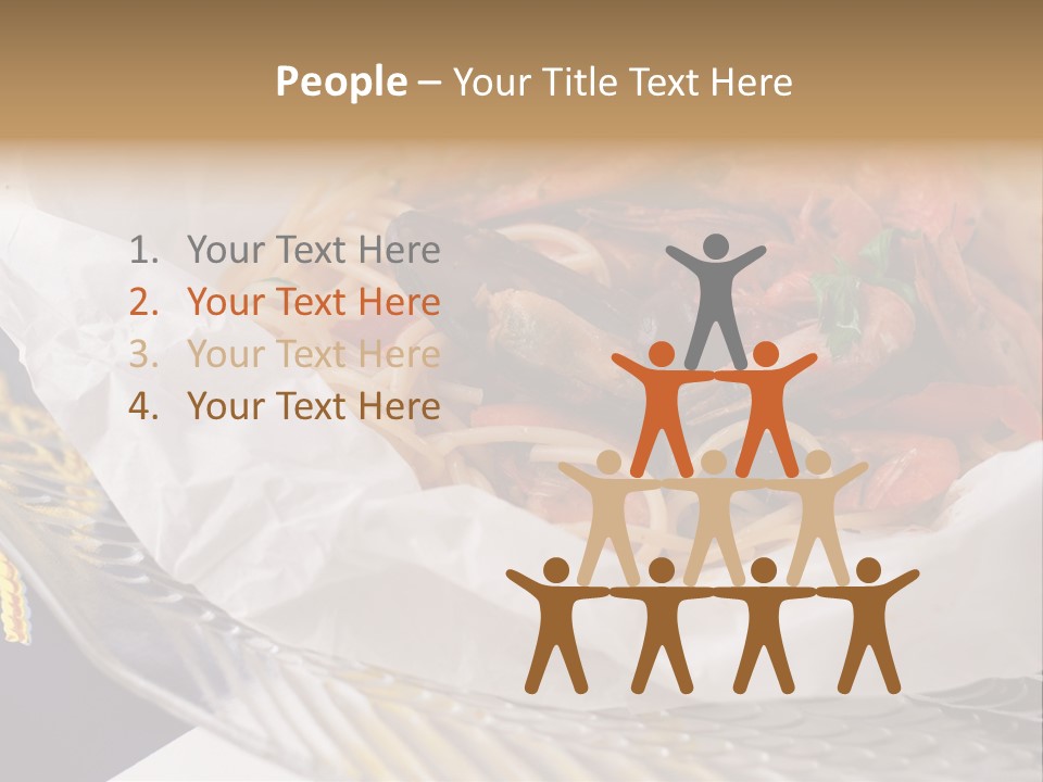 A Plate Of Pasta With Shrimp And Mussels PowerPoint Template