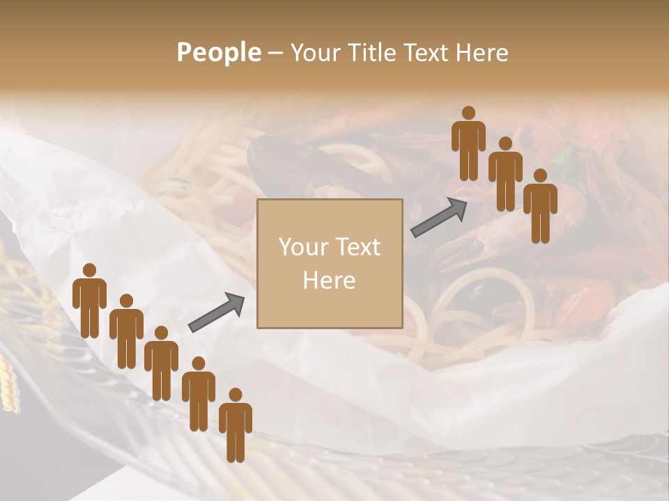 A Plate Of Pasta With Shrimp And Mussels PowerPoint Template