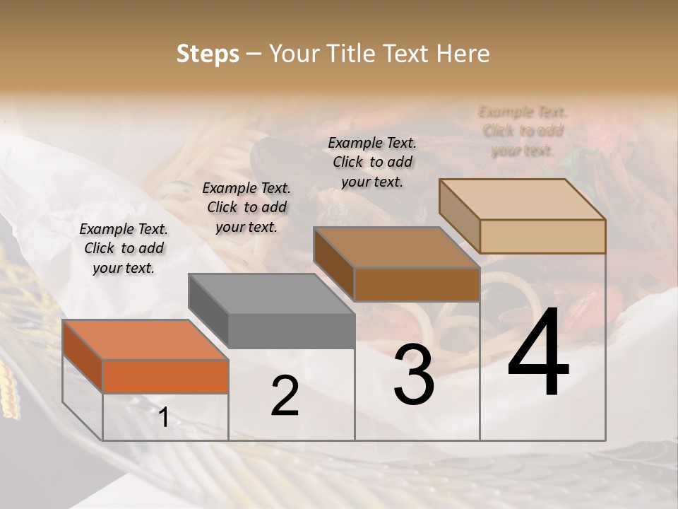 A Plate Of Pasta With Shrimp And Mussels PowerPoint Template