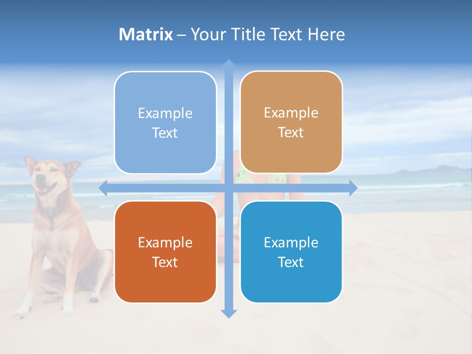 Waves Enjoyment Beach PowerPoint Template