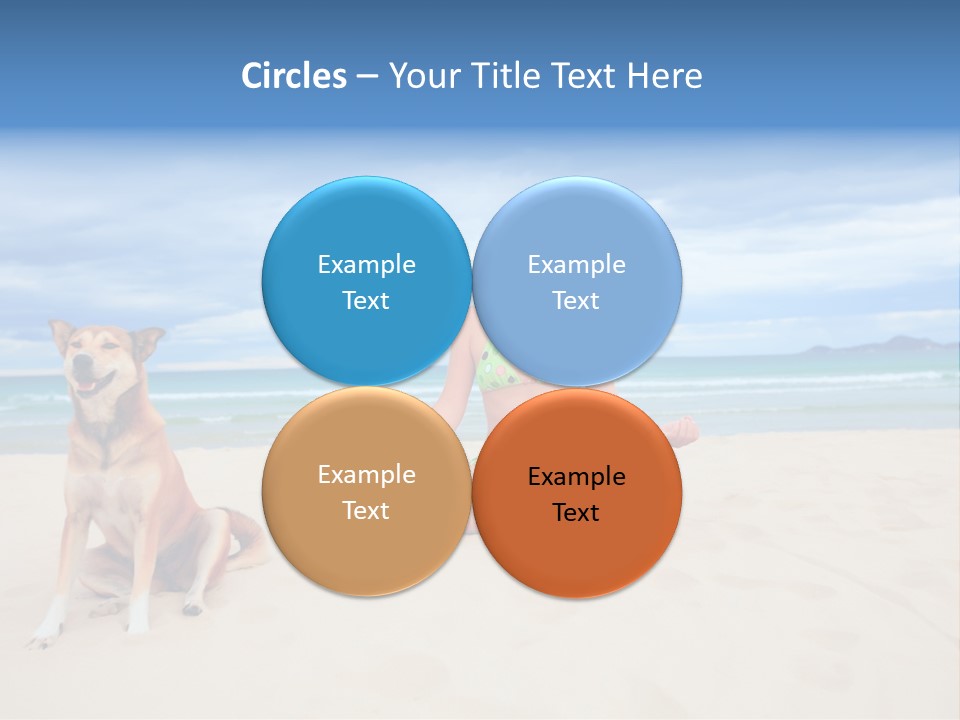 Waves Enjoyment Beach PowerPoint Template