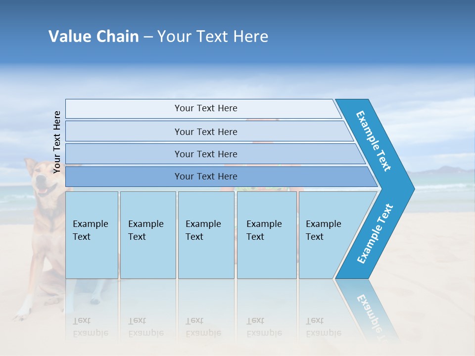 Waves Enjoyment Beach PowerPoint Template