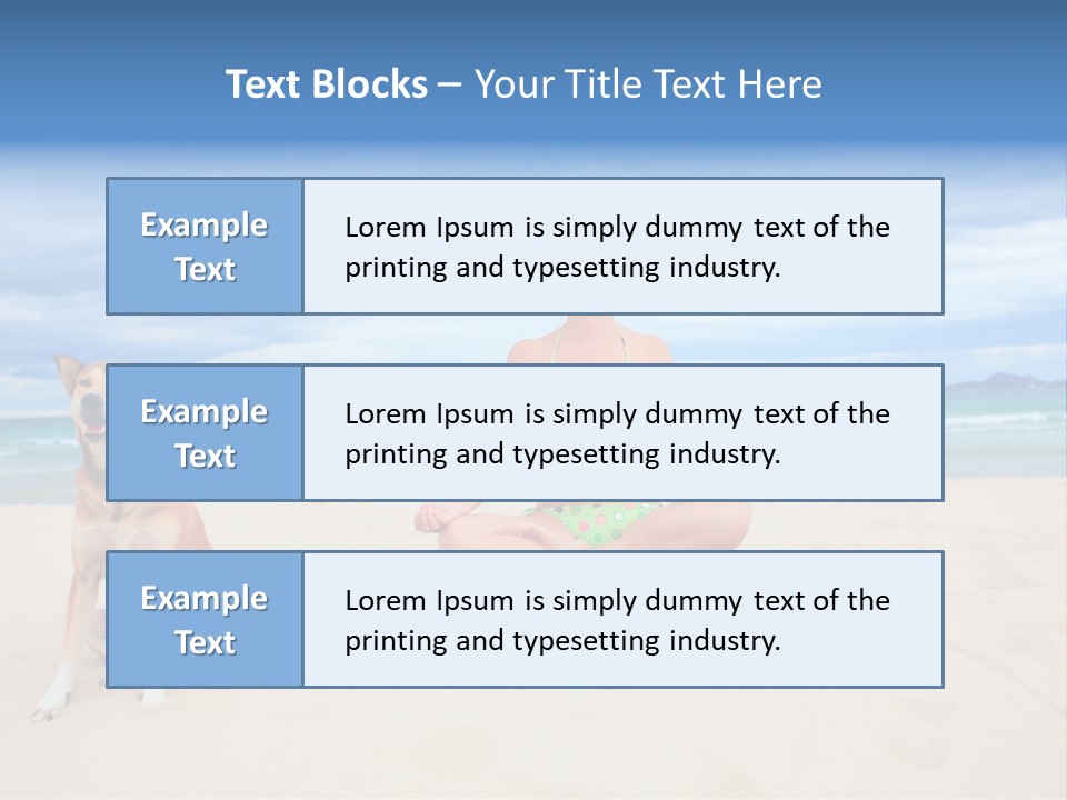 Waves Enjoyment Beach PowerPoint Template