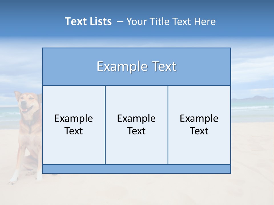 Waves Enjoyment Beach PowerPoint Template
