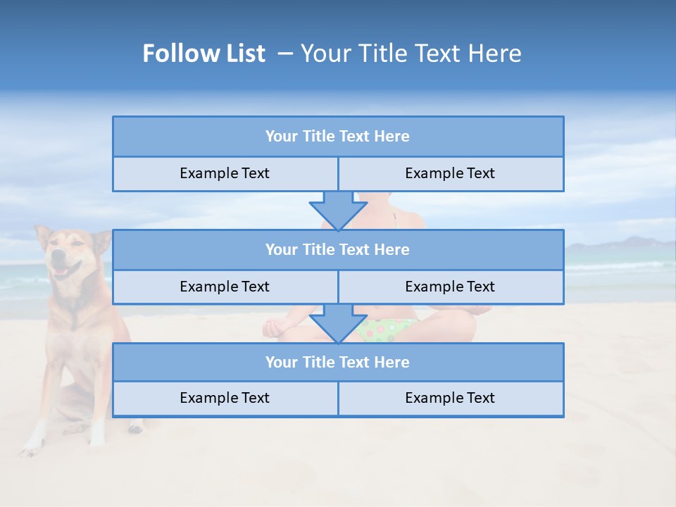 Waves Enjoyment Beach PowerPoint Template