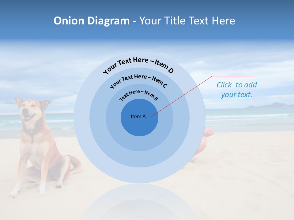 Waves Enjoyment Beach PowerPoint Template