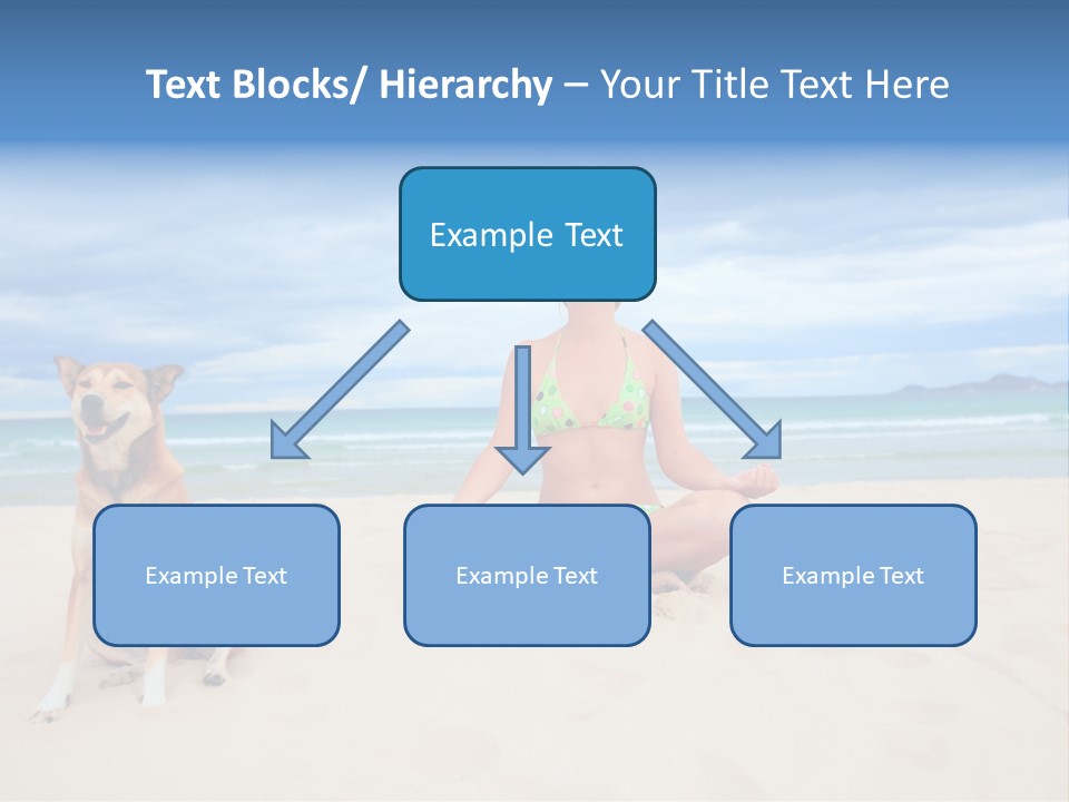 Waves Enjoyment Beach PowerPoint Template