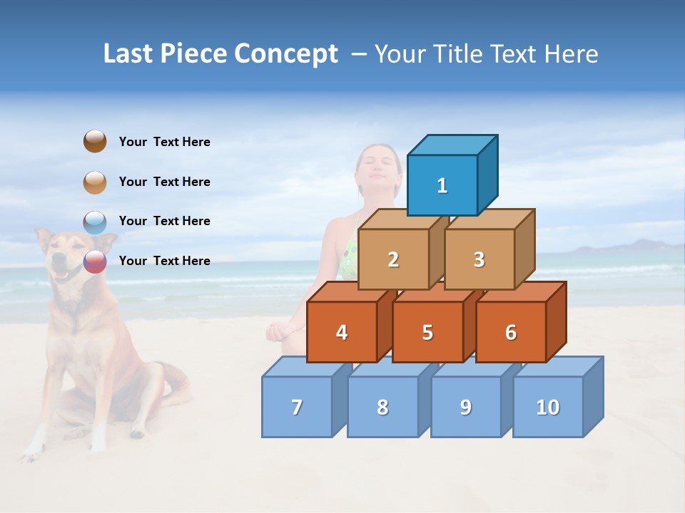 Waves Enjoyment Beach PowerPoint Template