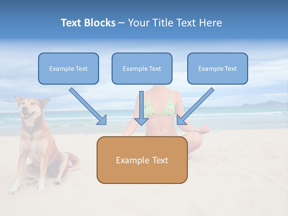 Waves Enjoyment Beach PowerPoint Template