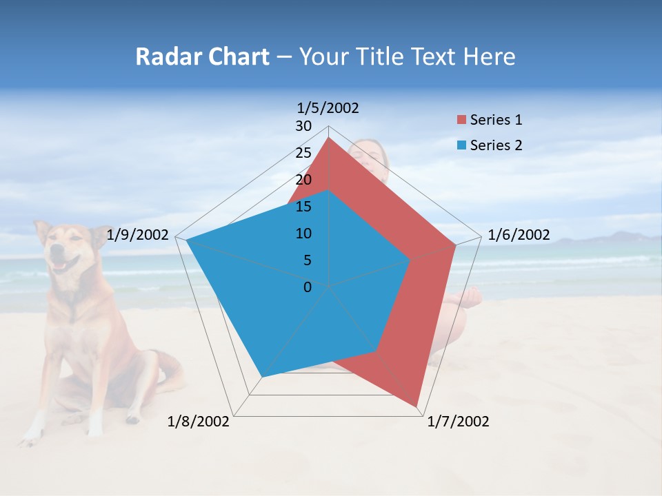 Waves Enjoyment Beach PowerPoint Template