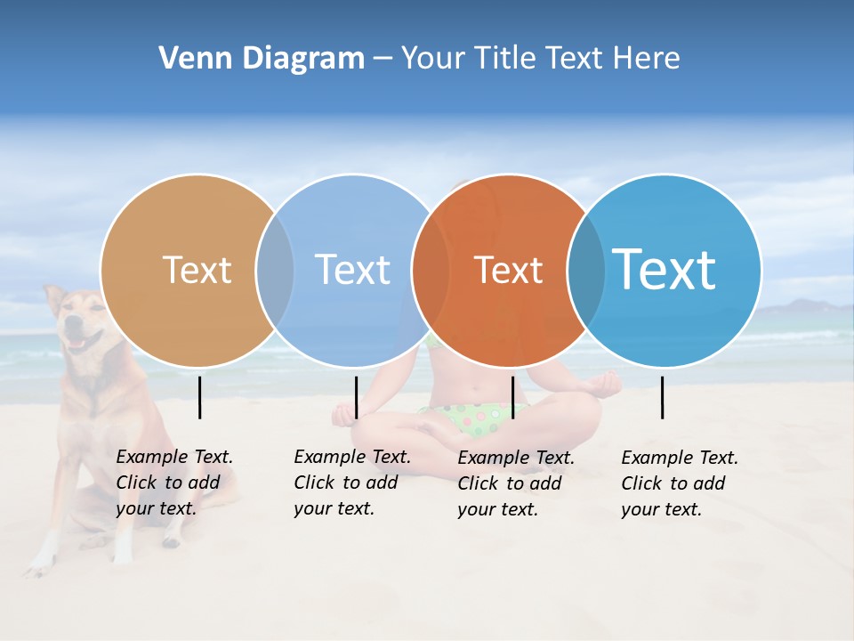 Waves Enjoyment Beach PowerPoint Template