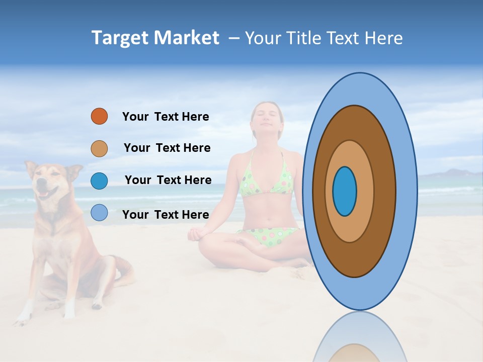 Waves Enjoyment Beach PowerPoint Template