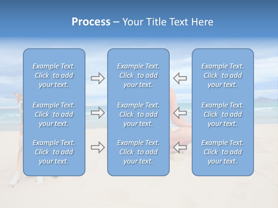 Waves Enjoyment Beach PowerPoint Template
