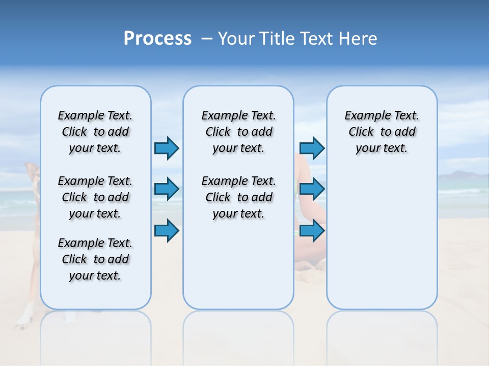 Waves Enjoyment Beach PowerPoint Template