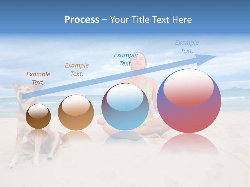 Waves Enjoyment Beach PowerPoint Template