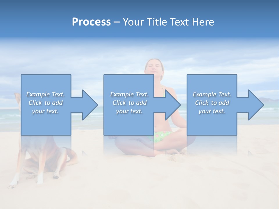 Waves Enjoyment Beach PowerPoint Template