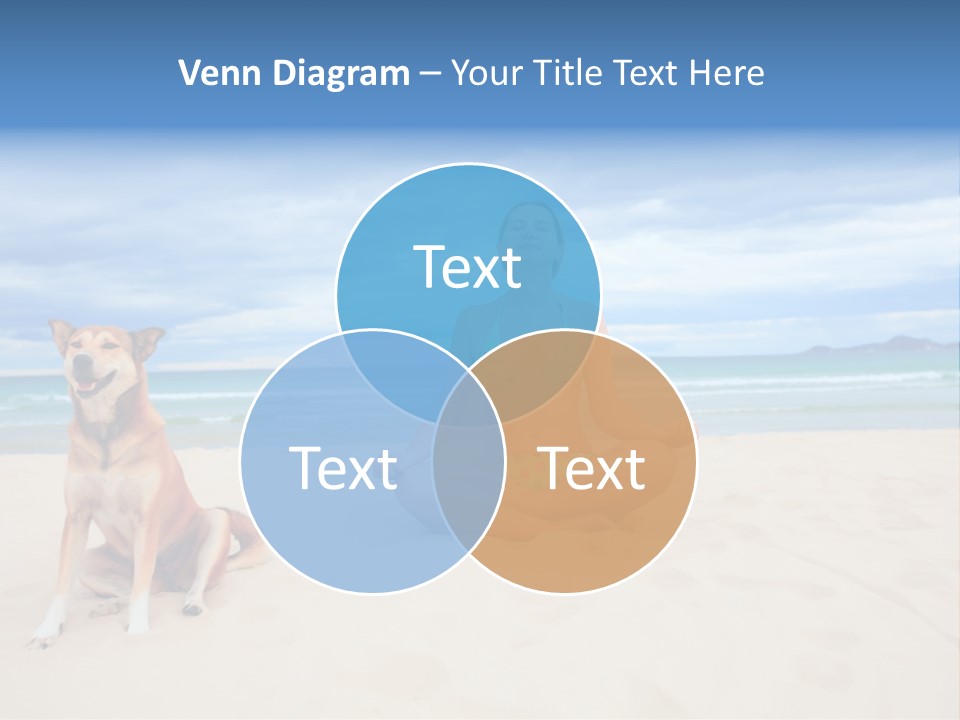 Waves Enjoyment Beach PowerPoint Template