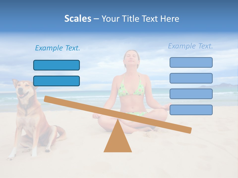 Waves Enjoyment Beach PowerPoint Template
