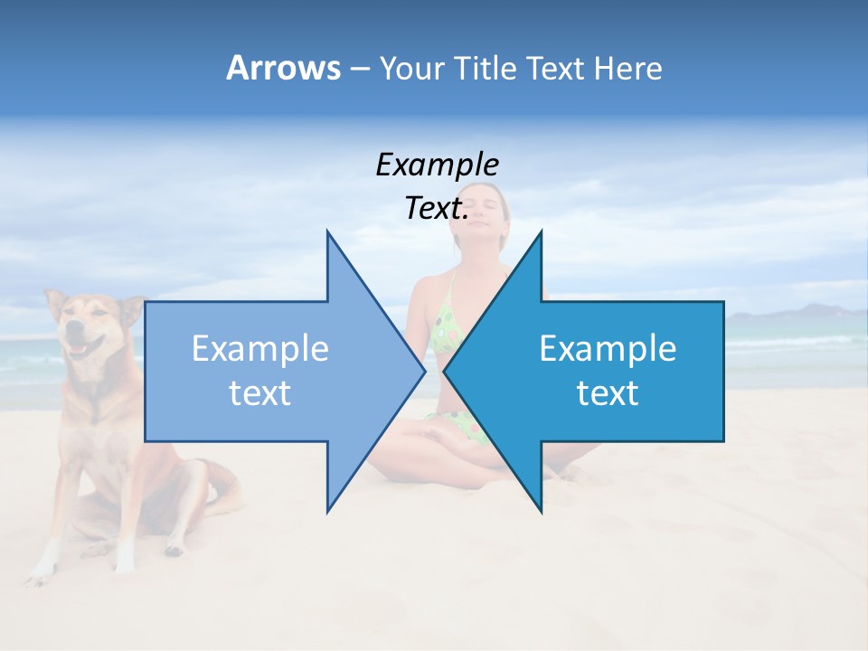 Waves Enjoyment Beach PowerPoint Template