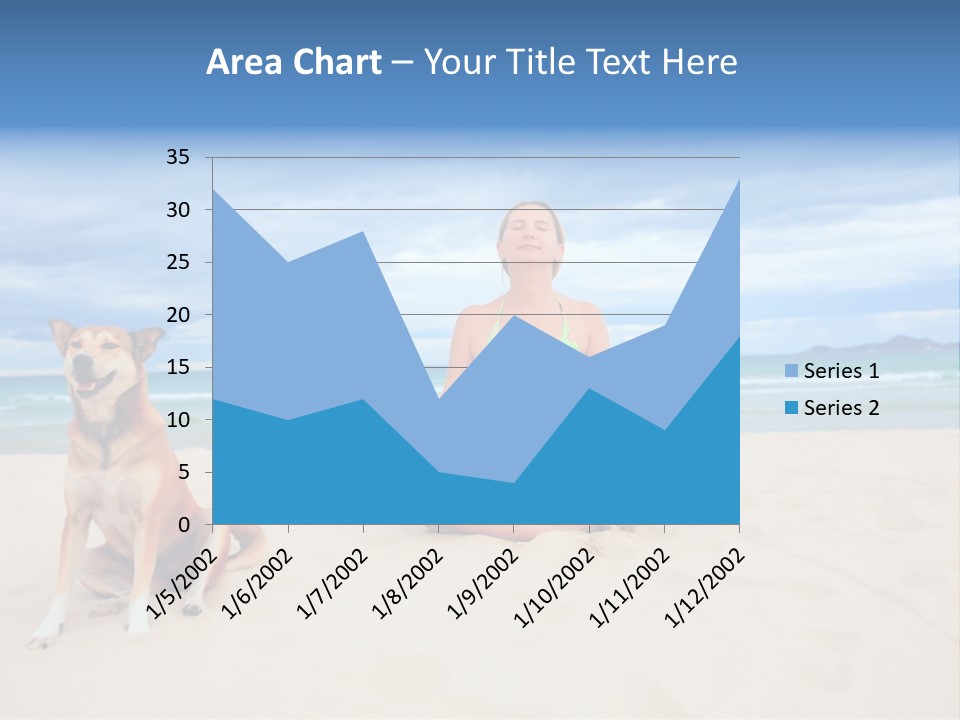 Waves Enjoyment Beach PowerPoint Template