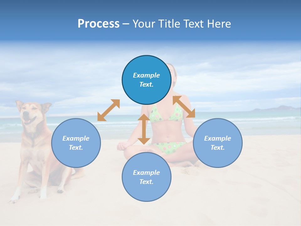 Waves Enjoyment Beach PowerPoint Template