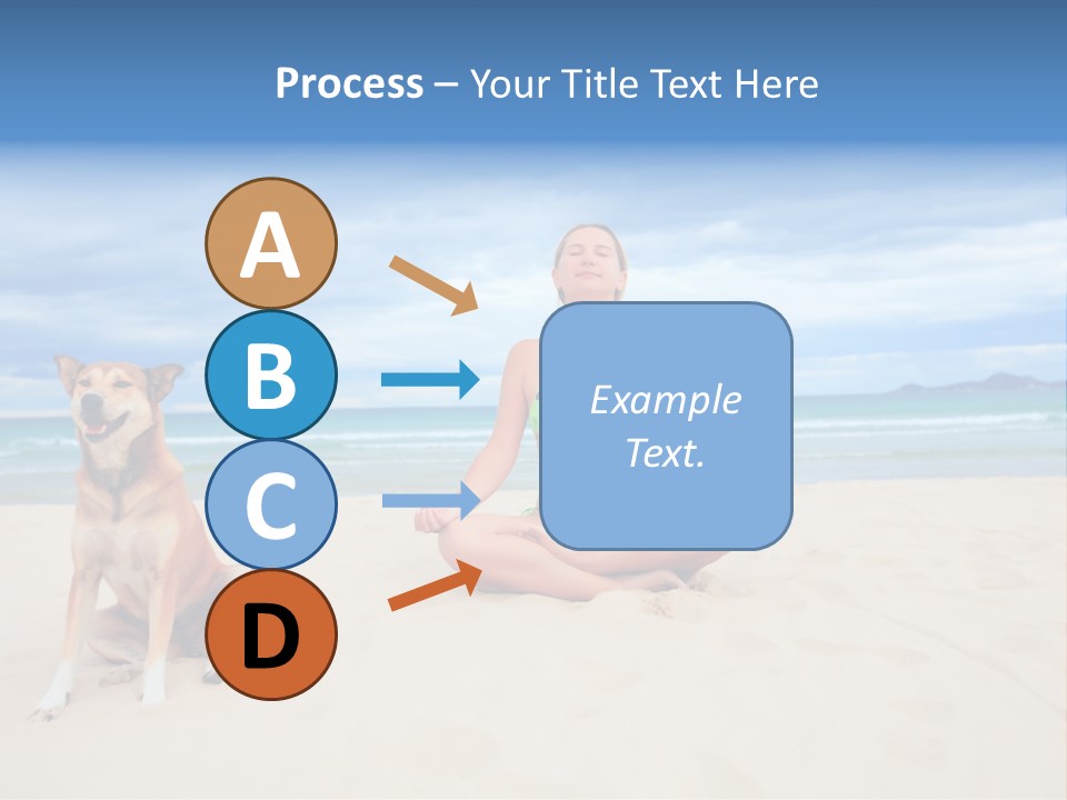 Waves Enjoyment Beach PowerPoint Template