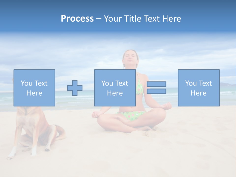 Waves Enjoyment Beach PowerPoint Template