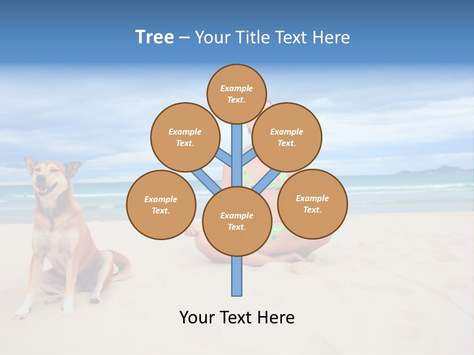 Waves Enjoyment Beach PowerPoint Template