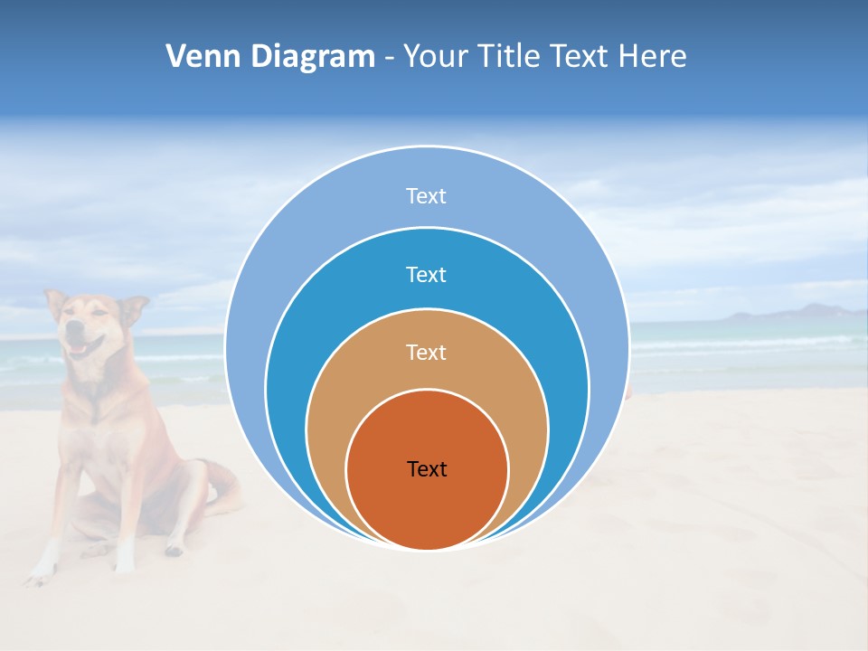 Waves Enjoyment Beach PowerPoint Template