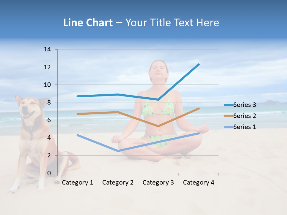 Waves Enjoyment Beach PowerPoint Template